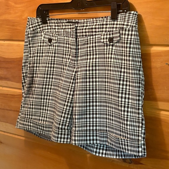 The Limited Black and White Checkered Women's Shorts size 10 - Picture 1 of 13